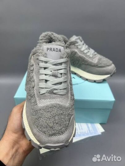 Кроссовки Prada С Мехом Барашки Размеры 36-40