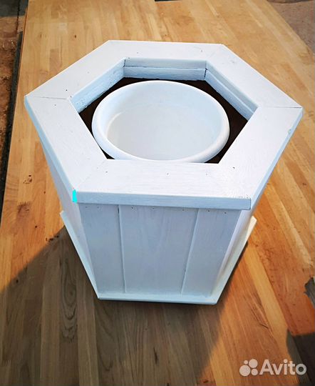 Кашпо для цветов из дерева