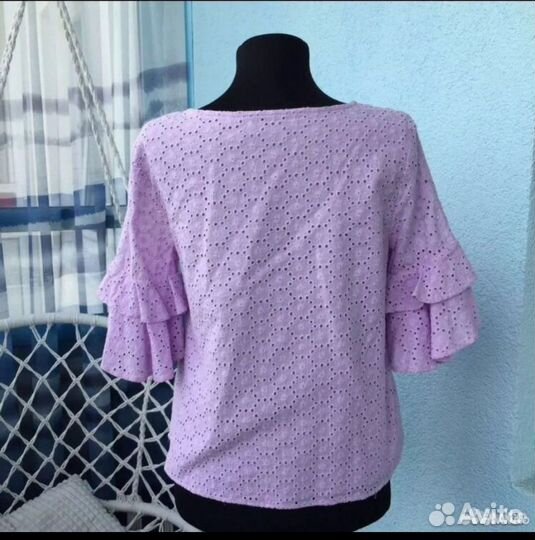 Блузка хлопок ришелье 42