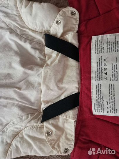 Эргорюкзак manduca pure cotton chilli red с4х м