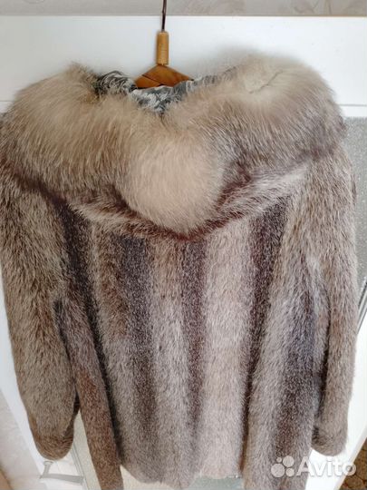 Шуба с капюшоном