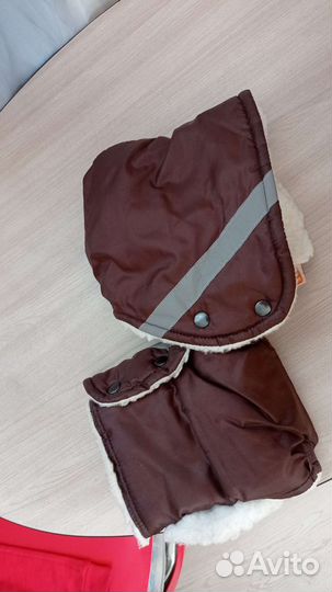 Сумка и варежки на коляску, санки