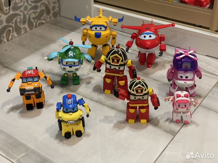 Трансформеры поли робокар/супер крылья/супер wings