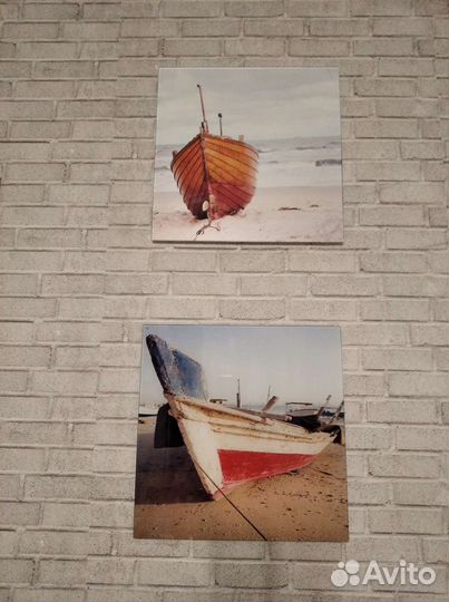 Картины на стекле (Кораблики)