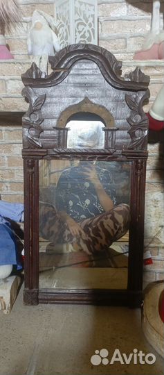 Зеркало старинное в раме