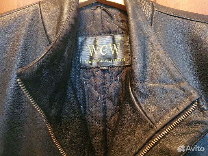 Кожаное пальто 56 размер