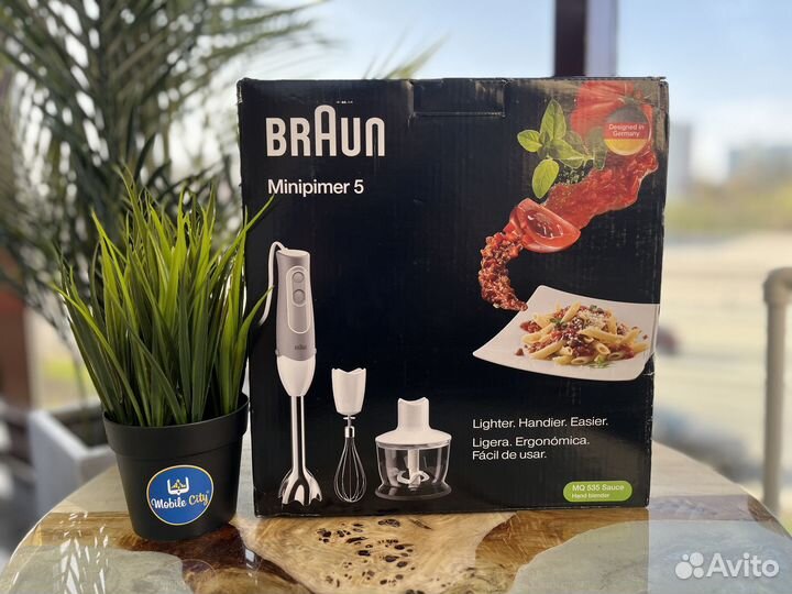 Погружной Блендер Braun MQ 535 Sauce новый