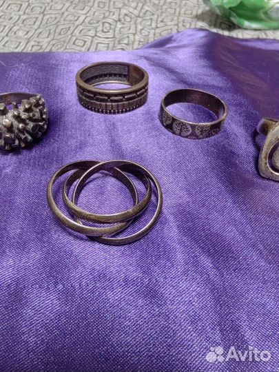 Кольца из серебра 925 пробы за все