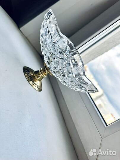 Ваза для фруктов хрусталь на ножке винтаж