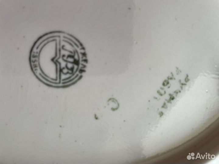 Настенная тарелка Гжель сссср