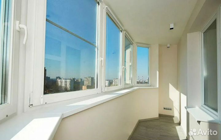 Остекление балкона пвх