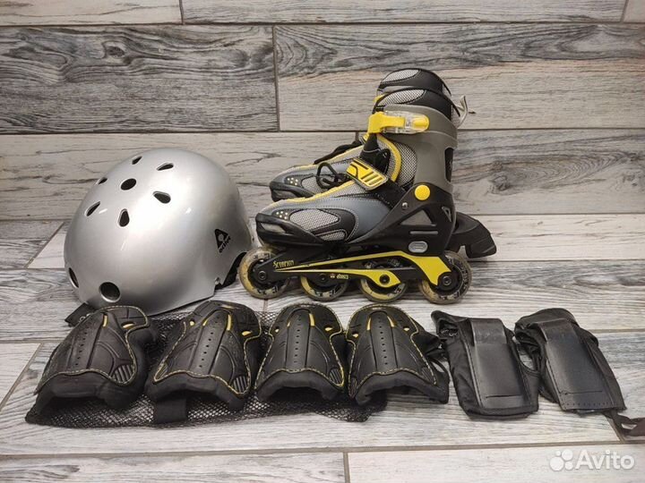 Роликовые коньки детские 32-34 и защита