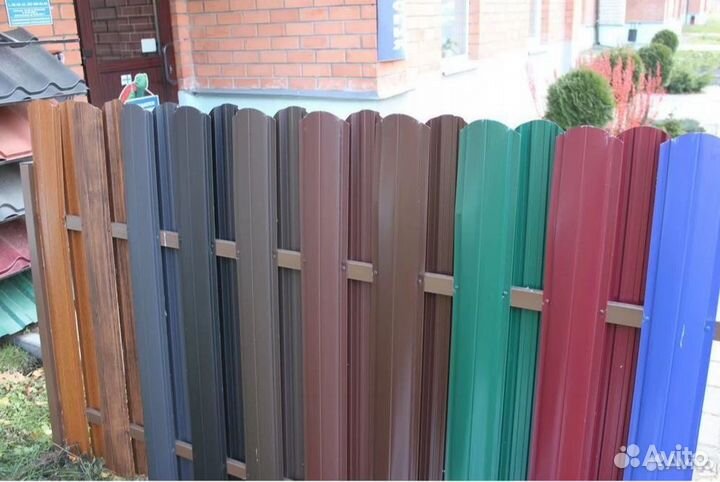 Евроштакетник Волна цвет в ассортименте