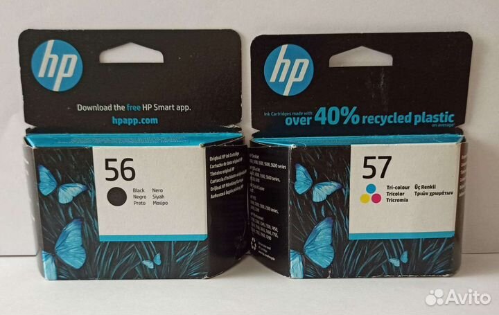 Картриджи струйные HP 56 и HP 57 оригинальные