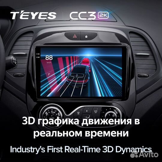 Магнитола Teyes CC3 2K 3/32 Renault Kaptur