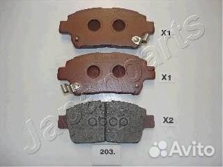 Колодки тормозные PA203AF Japanparts