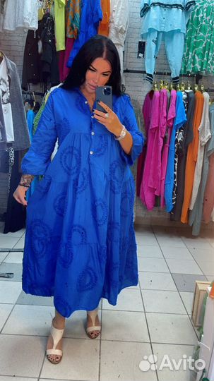 Платье хлопок италия до 52