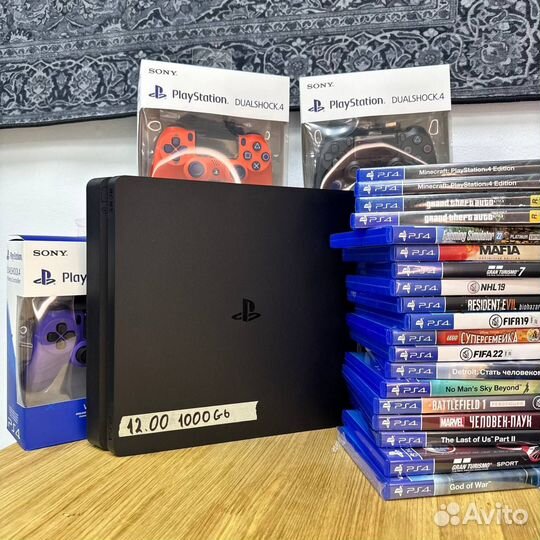 Гарантия Sony Playstation 4 / Slim / 1000GB