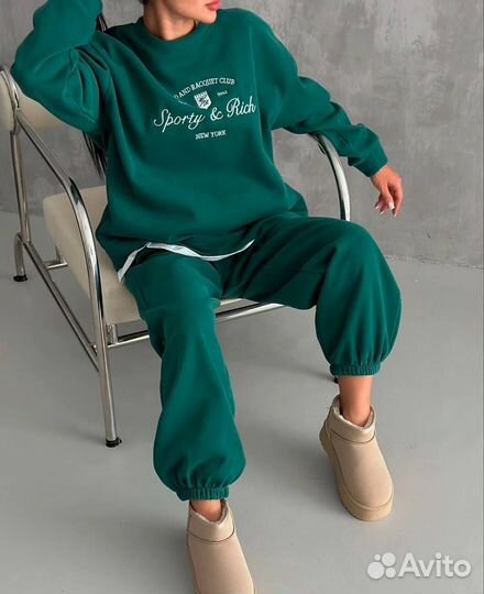 Спортивный костюм двойка с вышивкой