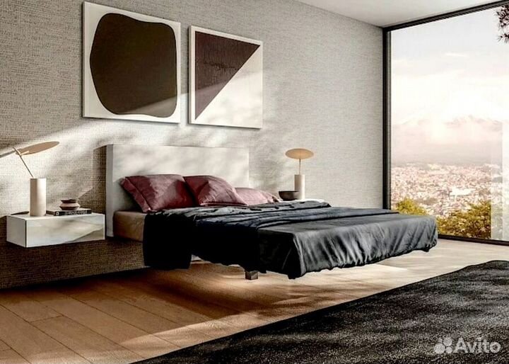 Двуспальная кровать парящая