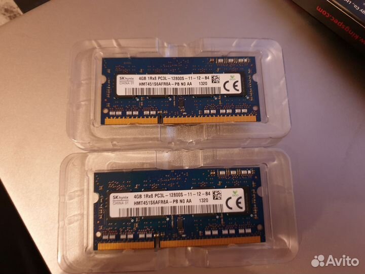 Оперативная память ddr3l 4x2 gb