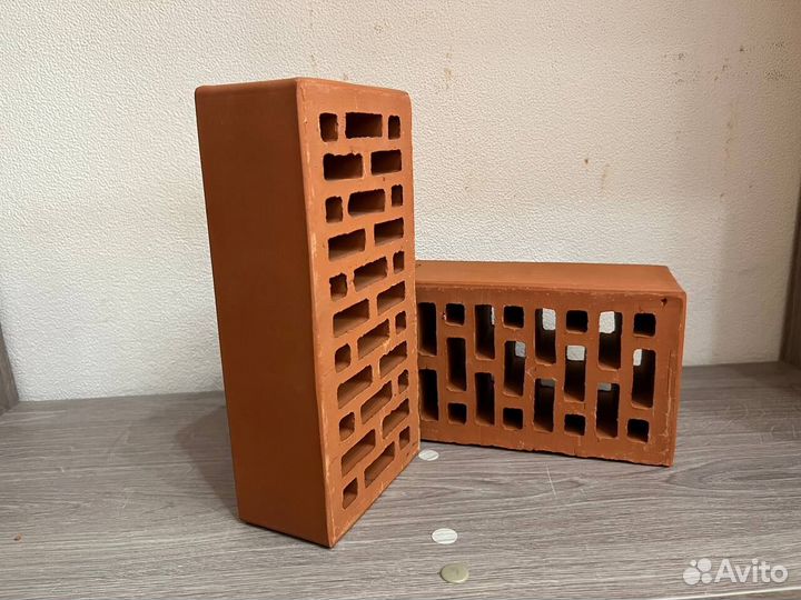 Кирпич облицовочный Красный персик