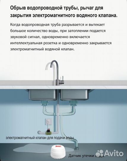 WiFi-датчик протечки воды dygsm SQ400B SMART Life