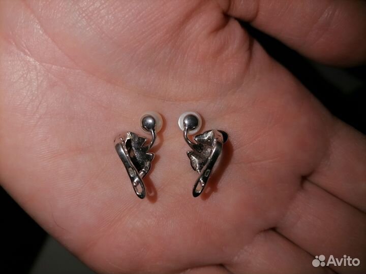 Серебряные серьги