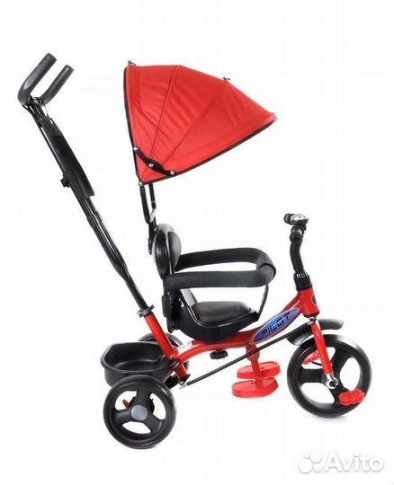 Велосипед 3 колесный Pilot с руч. PTA2R красный