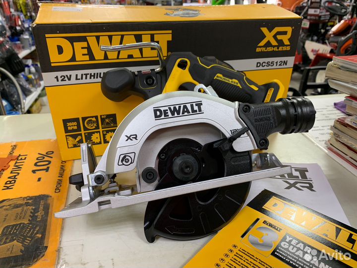 Сверхкомпактная дисковая пила Dewalt DCS512N 12В