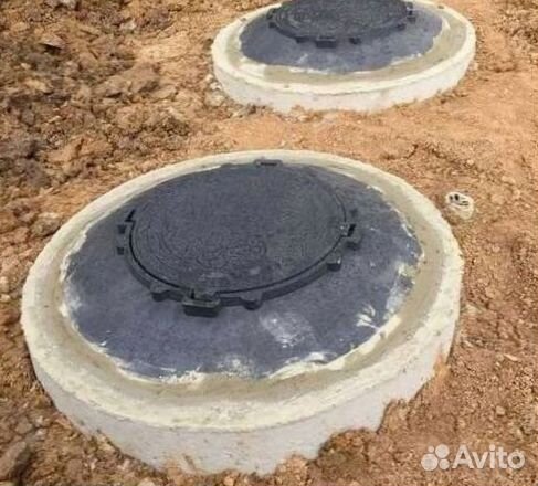 Железобетонный колодец под воду из колец 3 кольца