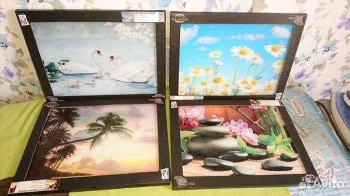 Постер стекло новый