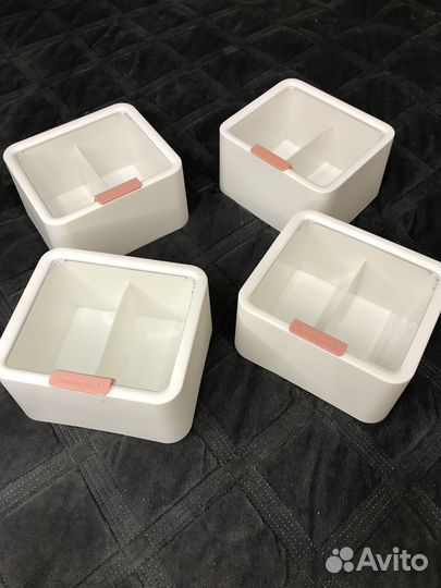 Органайзер для ватных палочек и дисков с крышкой