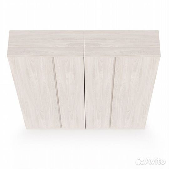 Два Шкафа комбинированных для одежды с зеркалами внутри на створке Ника, цвет ясень анкор светлый, ш