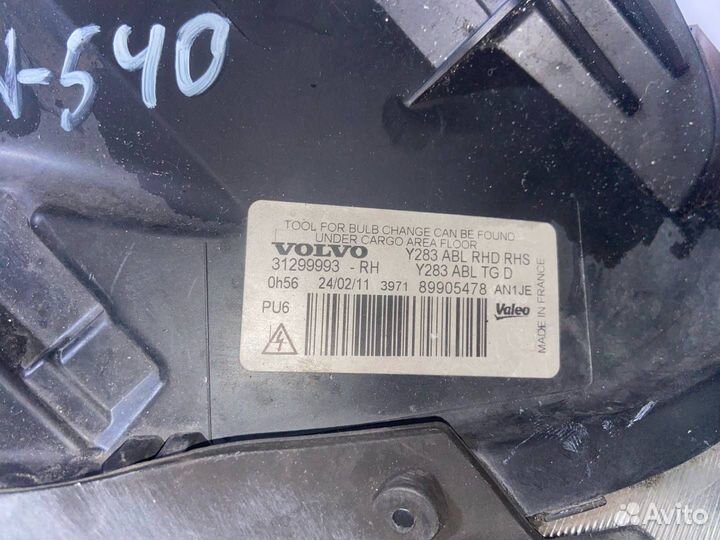 Фара Ксенон прав. Volvo S60 2 2011 31420674