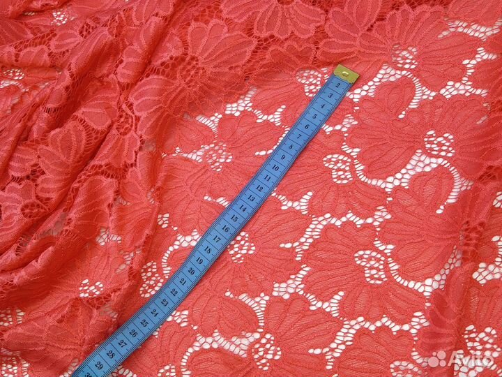 Кружевное полотно гипюр. Отрез
