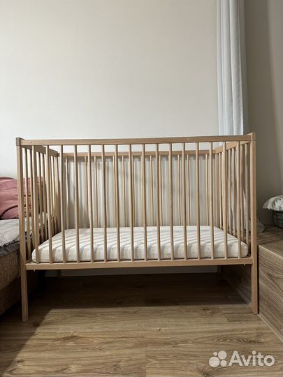 Детская кровать IKEA с матрасом