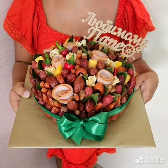 Мужские мясные букеты