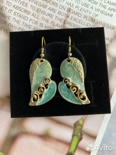 Серьги с эмалью