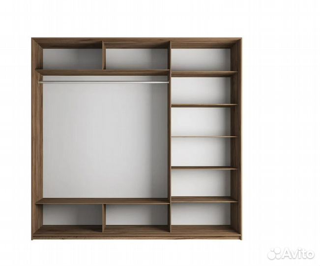 Шкаф-купе 3-х створчатый Прайм крафт табачный