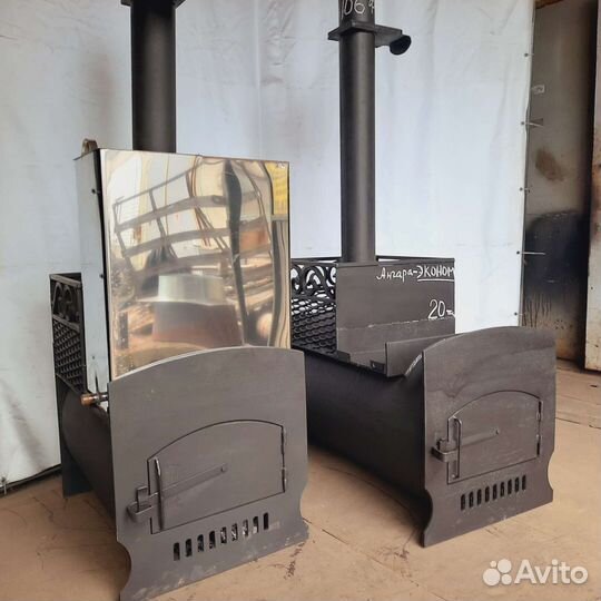 Печь дровяная для бани 3х3