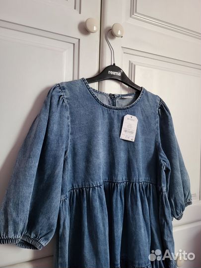 Джинсовое платье для девочки next 146