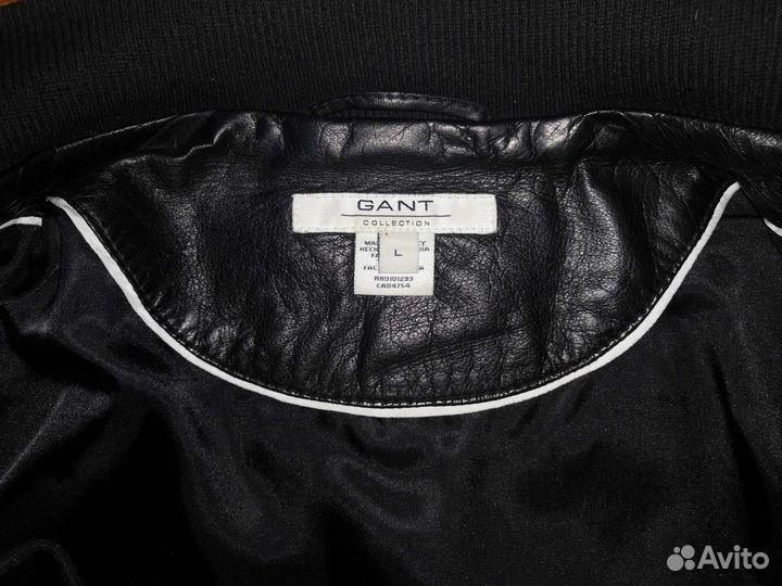 Кожаная куртка gant