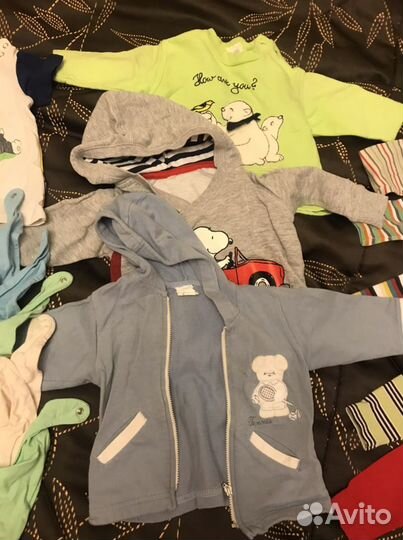 Вещи пакетом на мальчика 68-80
