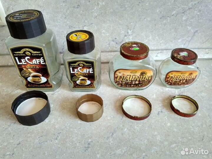 Банки из-под кофе, детского питания и др