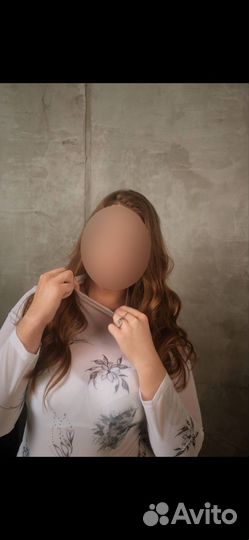 Боди из сетки с принтом тату Новое