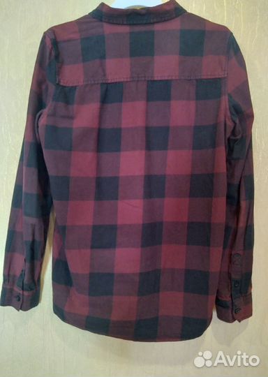Рубашка в клетку хб подростковая 12 лет