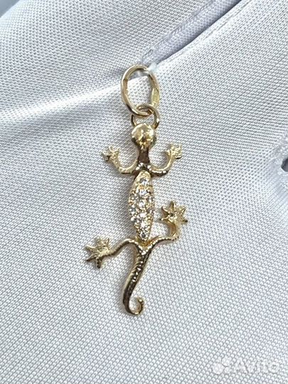 Подвеска с синтетическим камнем Золото