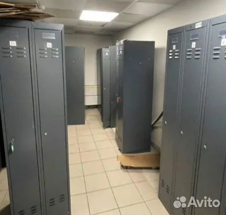 Металлические шкафчики 2 секции