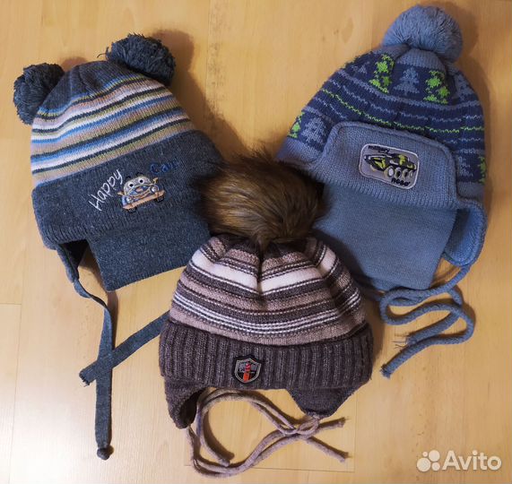 Шапка зимняя на мальчика 1,5-3,5 года